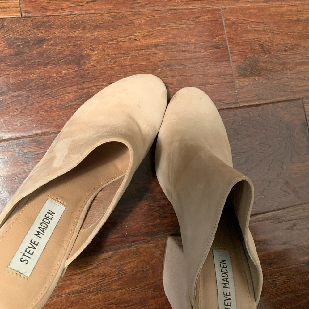 Suede mules